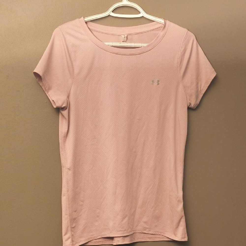 Under Armour Pink Short Sleeve Heat Gear Training Shirt